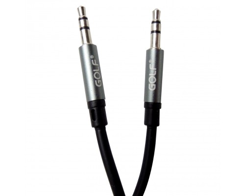 Аудио кабель AUX GOLF GF-AUX1 1m Black