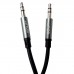 Аудио кабель AUX GOLF GF-AUX1 1m Black