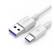 USB кабель Golf GC-42t High Speed Type-C 5A White 1m