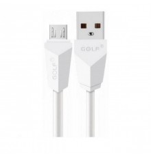 USB Кабель GOLF DIAMOND GC-27m microUSB White 1м