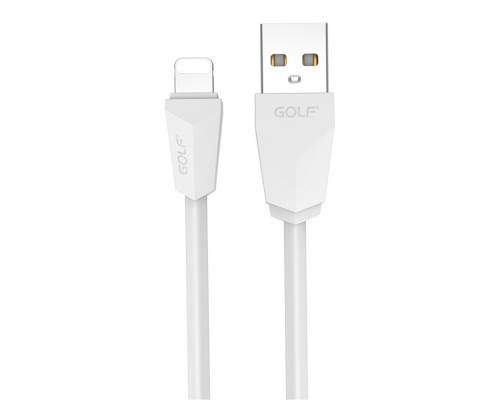 USB Кабель GOLF DIAMOND GC-27i iPhone Lightning White 1м