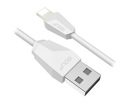 USB Кабель GOLF DIAMOND GC-27i iPhone Lightning White 1м