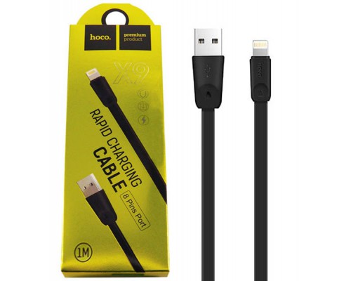 USB кабель Hoco X9 Rapid High Speed Apple iPhone Lightning 1m Black
