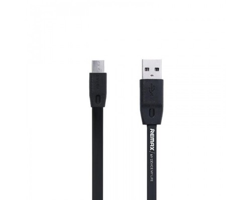USB кабель Remax RC-001m Full Speed microUSB Black 1m