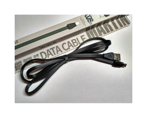 USB кабель Remax RC-028m Martin MicroUSB Black 1m
