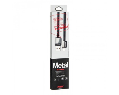 USB кабель Remax RC-044a Platinum Type-C Black 1m