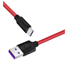 USB кабель Hoco X11 Fast Charging USB Type-C 5A Red 1m