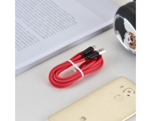 USB кабель Hoco X11 Fast Charging USB Type-C 5A Red 1m