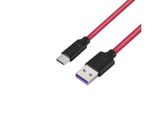 USB кабель Hoco X11 Fast Charging USB Type-C 5A Red 1m