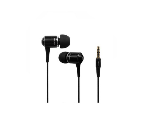 Наушники AWEI ES-Q3i Black + микрофон и кнопка ответа