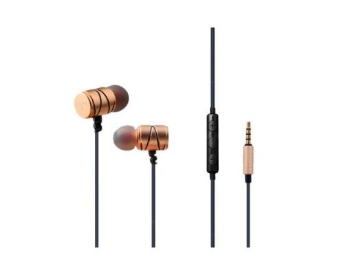 Наушники AWEI ES910TY Gold + микрофон и кнопка ответа