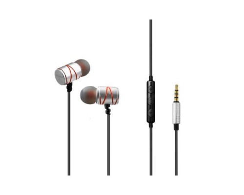 Наушники AWEI ES910TY Silver + микрофон и кнопка ответа