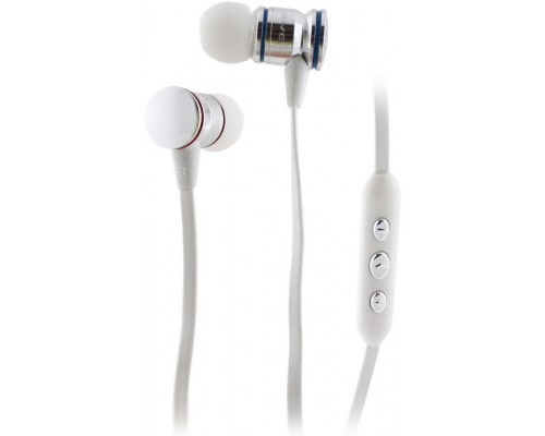 Наушники AWEI TE200vi White + микрофон и кнопка ответа + регулятор громкости