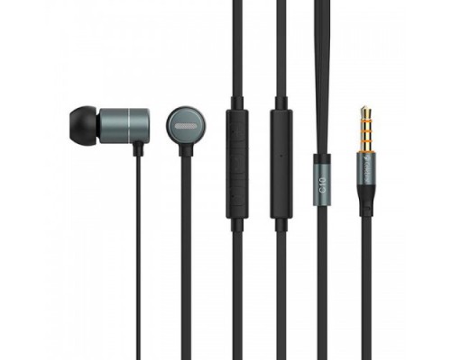 Наушники MP3 Celebrat C10 Black + микрофон и кнопка ответа + регулятор громкости