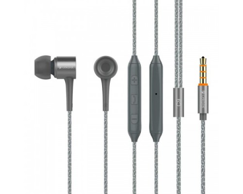 Наушники MP3 Celebrat C9 Grey + микрофон и кнопка ответа + регулятор громкости