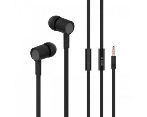 Наушники MP3 Celebrat D2 Black + микрофон и кнопка ответа
