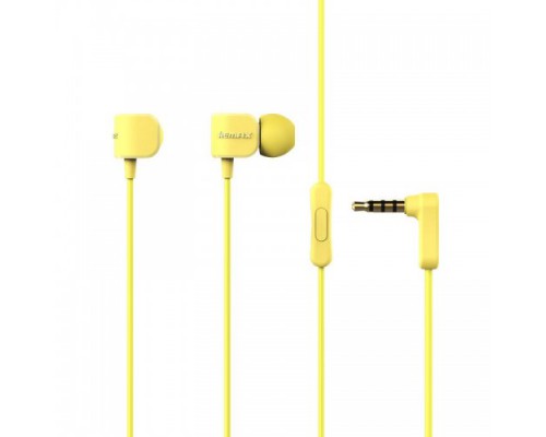 Наушники Remax RM-502 Yellow (микрофон и кнопка ответа)