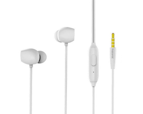 Наушники Remax RM-550 White (микрофон и кнопка ответа)