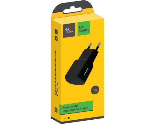 СЗУ Florence USB 1A Black (FW-1U010B)