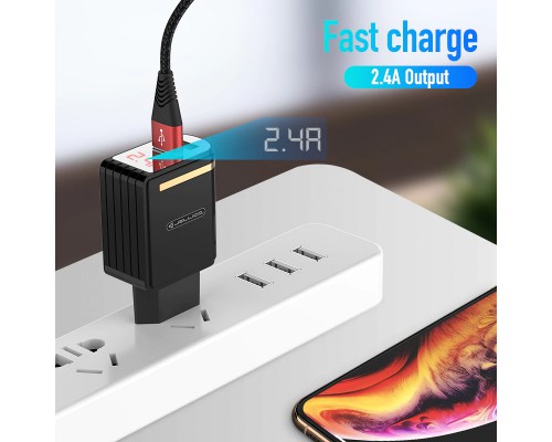 СЗУ Jellico WJ-C80 LED 2USB 2.4A Black