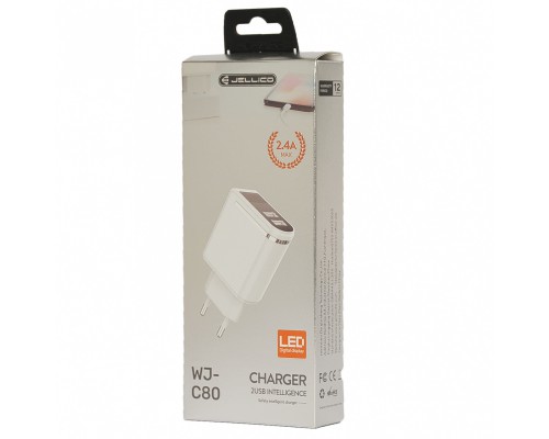СЗУ Jellico WJ-C80 LED 2USB 2.4A Black