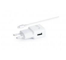 СЗУ Florence USB 2A + кабель Lightning (iPhone) White (TC-20-IPH6)
