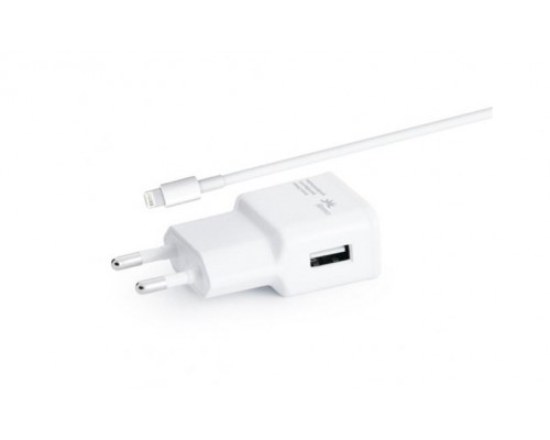 СЗУ Florence USB 2A + кабель Lightning (iPhone) White (TC-20-IPH6)