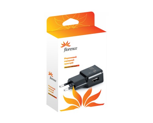 СЗУ Florence USB 2A Black (TC-20-USB)
