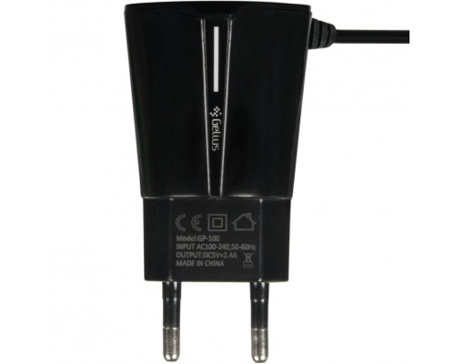 СЗУ Gelius Pro Edition Auto ID 2USB + Cable MicroUSB 2.4A Black