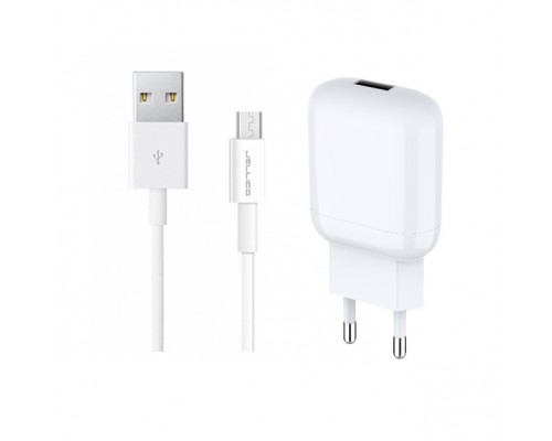 СЗУ Jellico C22-5 1USB 2.1A + microUSB кабель White