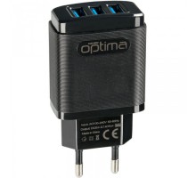 СЗУ Optima Grater OP-HC01 3USB 3.1A Black