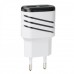 Сетевое Зарядное Устройство 2USB Optima Energy LED (2.1A) Белое